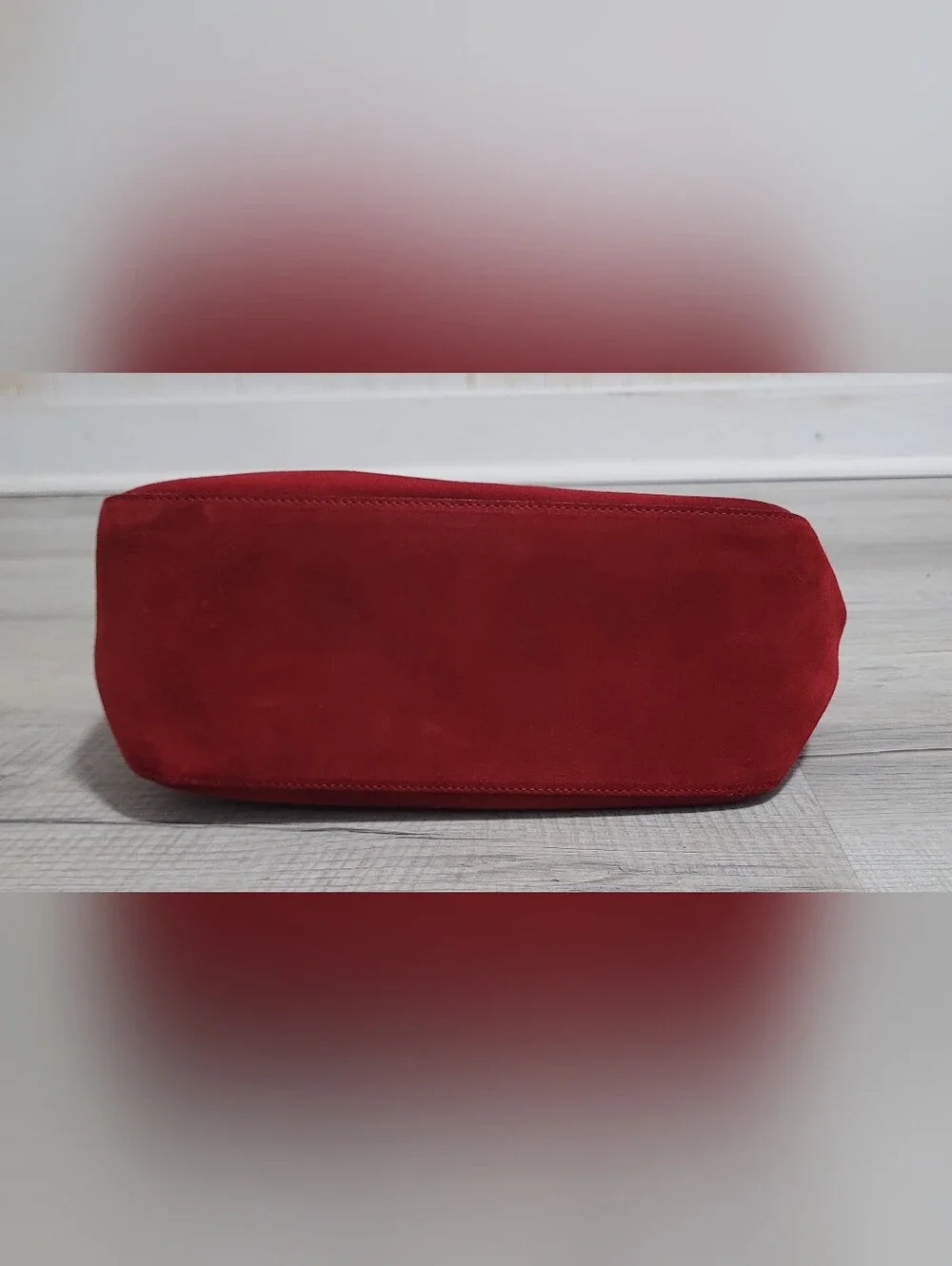 ​RARE Archival VTG Kate Spade Made in Italy Red Suede Shoulder Bag Size OS